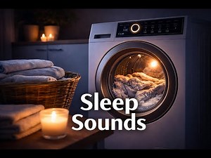 Washing Machine White Noise for Sleep & Focus | 8 Hours | No Music