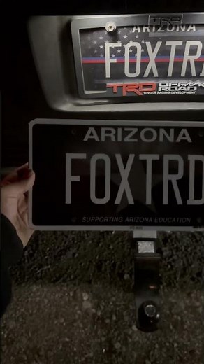CUSTOM ARIZONA LICENSE PLATE
