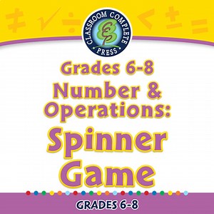 Number & Operations: Spinner Game - PC Gr. 6-8