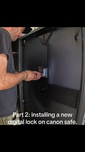 2.3K views | Part 2 installing a new digital lock on canon gun safe. | Vault Cracker | Facebook