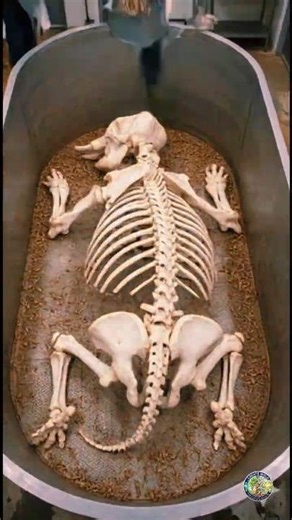 Nature's Cleanup: 🦣 Watch Thousands of Maggots Turn an Elephant into a Skeleton! 🐘