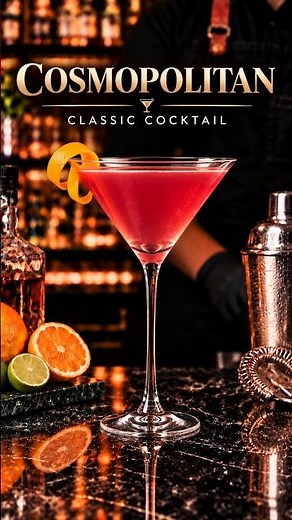 Cosmopolitan Cocktail Recipe 🍸 | Easy Classic Cocktail | The Bar Journal #thebarjournal #bartending