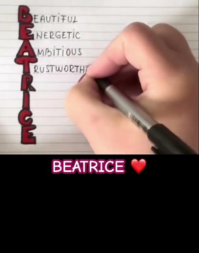 Meaning of the name BEATRICE #meaning #name #beatrice