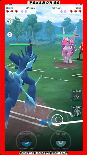 DIALGA VS PALKIA STRONGEST LEGENDARY POWER BATTLE AND POKEMON GO #shorts#pokemongo#anime#game#video