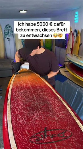 Ich habe 5000 € dafür bekommen, dieses Brett zu entwachsen ! #surfen #surf