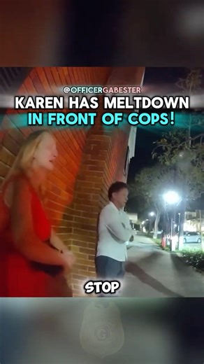 Karen has Meltdown In Front Of Cops!