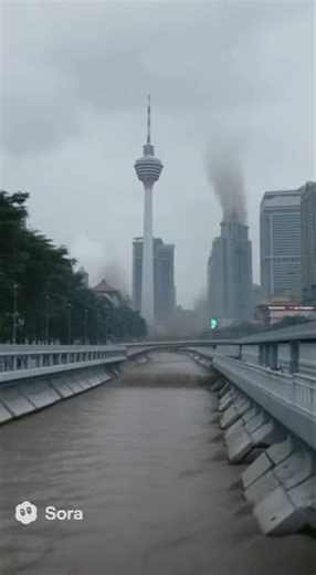 Petronas Towers Under Tremor | Kuala Lumpur AI Earthquake Simulation