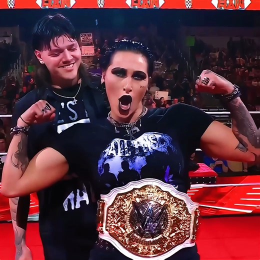 MAMI Reigns Supreme 😈 Rhea Ripley Receives the New Women’s World Championship #rhearipley #dominik