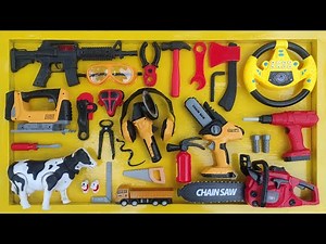 Collection of Repair Tools, Elektrik Drill, Electric Saw, Hammer With Wriench,Pliers,Hacksaw