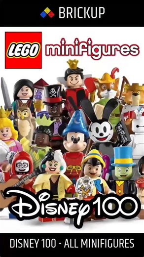 Roberto Ceruti - BRICKUP on Instagram: "LEGO Disney 100 Minifigures All characters of Series Collectible #disney #collectables @disney @disneyit @lego @legoitaly_official @legohouse"
