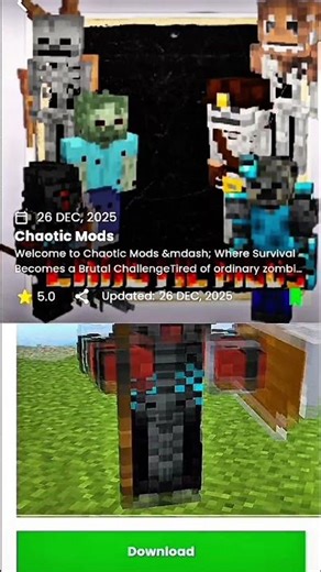 Top 5 Minecraft PE Survival Mods You Must Try 😍 | Part 1 | Hindi | rakshan 75