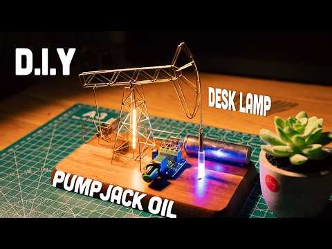 [Satisfying] Make Your Own Oil Pumpjack Desk Lamp