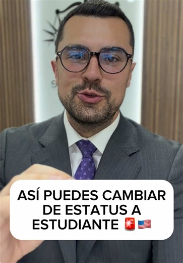 🎓🇺🇸 ¿Llegaste a Estados Unidos como turista y quieres cambiar a estatus de estudiante? Sí es posible, pero debes hacerlo correctamente para proteger tu historial migratorio. ✅ Consigue una institución autorizada que te emita el Formulario I-20 ✅ Presenta tu solicitud de cambio de estatus ante USCIS con la estrategia adecuada ✅ Comienza tus estudios de forma legal y abre nuevas oportunidades para tu futuro en Estados Unidos Cada caso es diferente y una mala planificación puede afectar tu proce