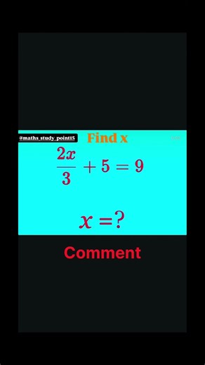 FIND X ? | #shorts #viral #maths #youtubeshorts #shortsfeed #viralvideo #algebra #ytshorts #short