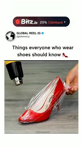 Global Reel IG ™ on Instagram: "The post features a 1-minute video compilation of 9 DIY shoe care hacks, such as plastic-wrapping for dust protection and machine-washing with laces trapped in the door, amassing 4.8 million views and 22,000 likes since November 3, 2025, from a women's fitness account promoting practical lifestyle tips. While the plastic storage hack aims to prevent dust, it risks trapping moisture and fostering fungal growth, as high humidity (96-100%) in enclosed footwear promot