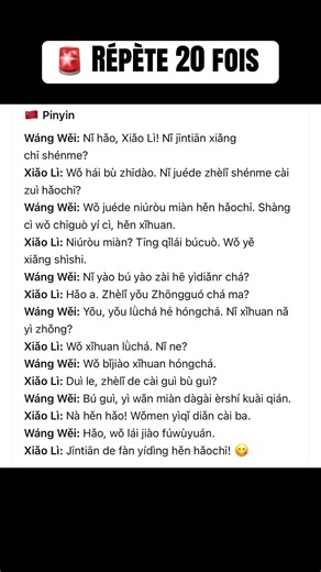 🎯 APPRENDRE LE CHINOIS 🇨🇳 DEVIENT PLUS SIMPLE ! Tu veux comprendre, parler et écrire chinois sans te perdre dans des cours compliqués ? 🧠✨ 📚 Apprends progressivement : ✅ Vocabulaire essentiel ✅ Phrases utiles du quotidien ✅ Prononciation & pinyin ✅ Méthodes simples pour mémoriser ✅ Niveau débutant → intermédiaire 🔥 Que tu sois étudiant, entrepreneur, voyageur ou simplement passionné par la Chine, commence dès maintenant. 👉 Clique sur le lien pour découvrir la formation et commencer ton ap