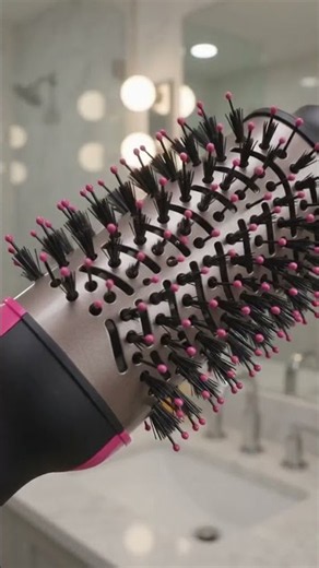 How to use Revlon Hair Dryer Brush for Salon Blowouts! #Shorts