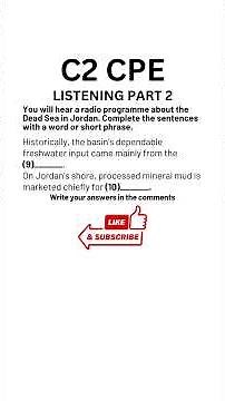 C2 Proficiency Preparation (CPE) Listening Practice Test, Part 2 #c1advanced #c2proficiency