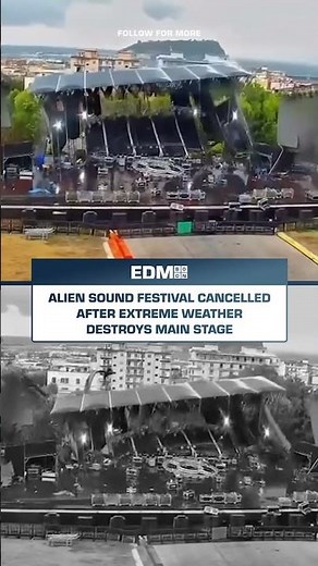 ALIEN SOUND FESTIVAL STAGE DESTROYED BY EXTREME WEATHER