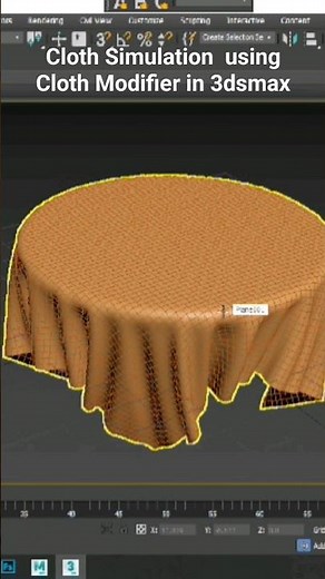 Cloth Simulation in 3dsmax | How to Simulate using Cloth Modifier #3d #3dsmax #tutorial