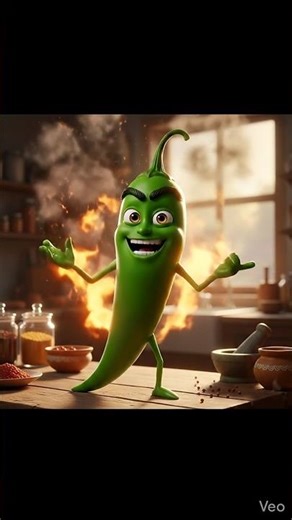 That chili pepper definitely has some "big spice energy!" It’s a fun, fiery character that balances.