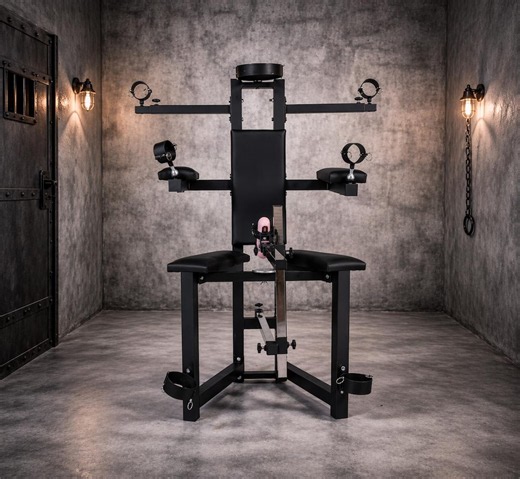 Adjustable Bondage Chair With Restraint Frame • Steel BDSM Restraint Seat With Cuffs & Collar • Dungeon Furniture for Adult Training - Etsy Canada