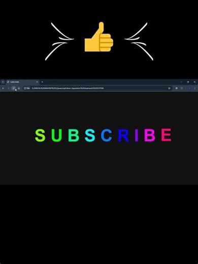 🌟 HTML & CSS SUBSCRIBE ANIMATION #coding #htmlcssjs #webdesign #shorts