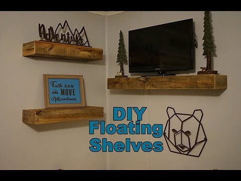 How To Build Pallet Board Floating Shelves