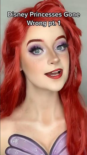 Disney Princesses Gone Wrong❌ #sfx #makeup