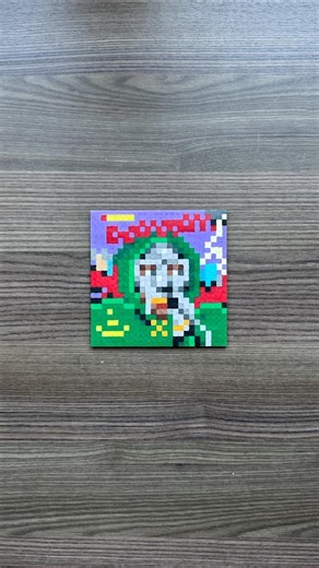 Operation Doomsday MF DOOM, as few pixels as possible. #MFDOOM #pappasparlorcustom #ppasfew