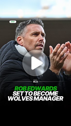 Wolves are expected to appoint Middlesbrough manager Rob Edwards as their new boss on a three-and-a-half-year deal, according to reports. The Black Country club have agreed a compensation fee in the region of £2million with Middlesbrough for the 42-year-old, according to The Athletic. Edwards, who joined the Championship club less than five months ago, is understood to be travelling to the Midlands tomorrow to sign his contract and finalise discussions over his coaching staff. It means the Welsh