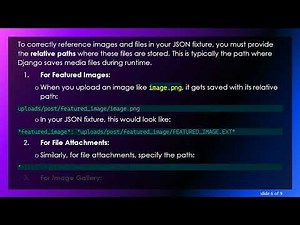 How to Specify Images and Files in Django JSON fixtures for Your Models