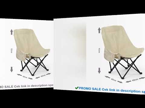 High-Back Moon Chair with Thick Padding | Portable Folding Camping Chair for Adults, Stadium Events