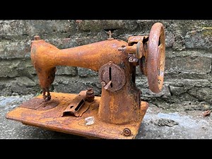 Fully restoration antique sewing machine produced in 1891 | Restore rusty old sewing machine