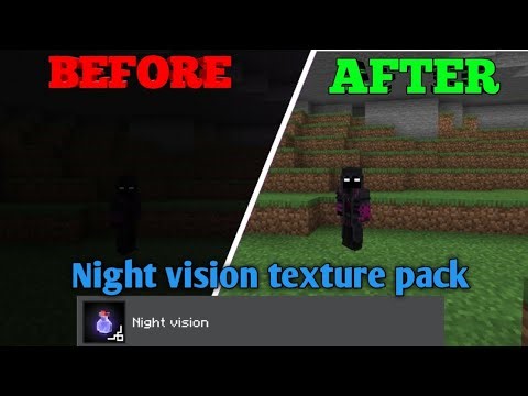 Best night vision texture pack | 1.19 1.20 1.21 works in every version