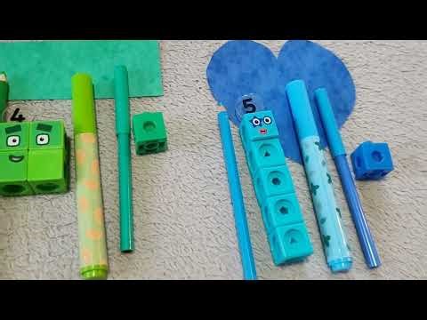 Learn Colors, Numbers & Shapes with Markers | Numberblocks 1–5 | Circle, Square, Triangle for Kids