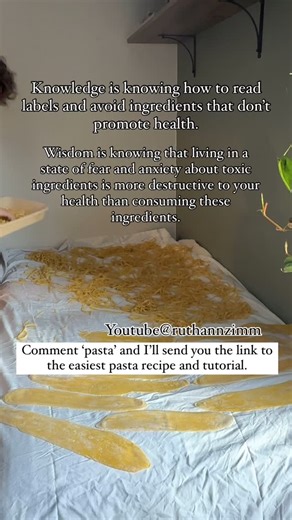 RuthAnn Zimmerman on Instagram: "I am laying home made pasta to dry . After it’s dry, homemade pasta is shelf stable just like store bought pasta."