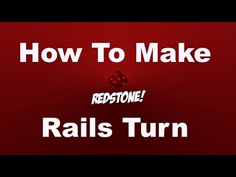 Minecraft - How to make rails turn
