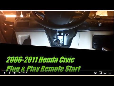 Plug and Play Remote Start Kit for 2006-2011 Honda Civic