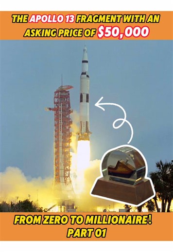 the Apollo 13 fragment with an asking price of $50,000#foryo #fyp #pawnstars #tiktok #money