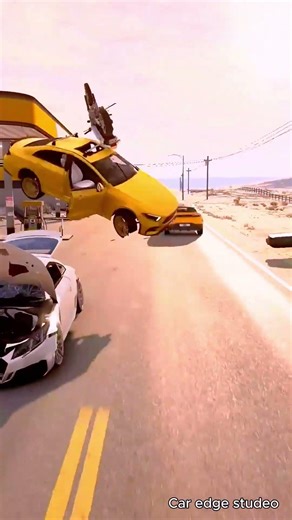 Realistic Highway Car Crashes 18#