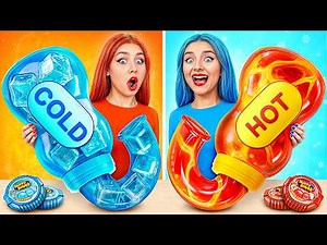 Hot vs Cold Couple Challenge | Funny Moments by Jelly DO Challenge