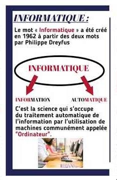 # La définition de l'informatique #