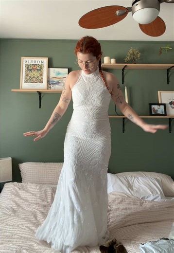 Replying to @Akira Finalement, j’ai dû changer de robe 🥲 #party #robe #unboxing #tryon