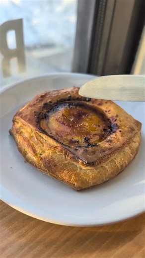 When I'm feeling extra fancy, I go for our Creme Brulee danish. C'est délicieux! | Reverie Coffee Roasters