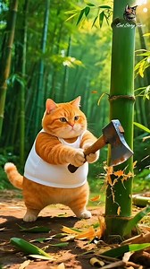 Orange Bamboo Cat Open New Company 🎍🎍 #catstorytamil #shorts #shortsfeed #trending #catentertainment #ai #instagram | Cat Story Tamil