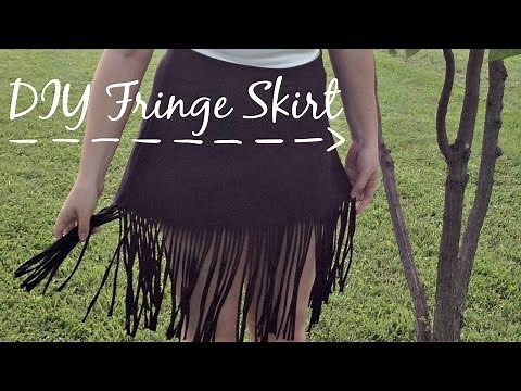 DIY Fringe Skirt