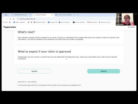 Jeni Harris Cheatham - How to Use the New Tupperware Warranty System