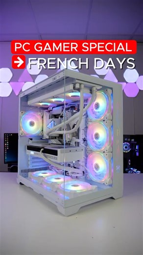 Cybertek | 🔥 French Days Cybertek 🔥 Deux PC gamers d’exception à prix fracassés ! 💎 White Crystal Un monstre full white avec Ryzen 7 9800X3D et RTX... | Instagram