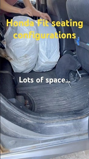 The Honda Fit seating configurations…like a transformer 🚘 #hondacars